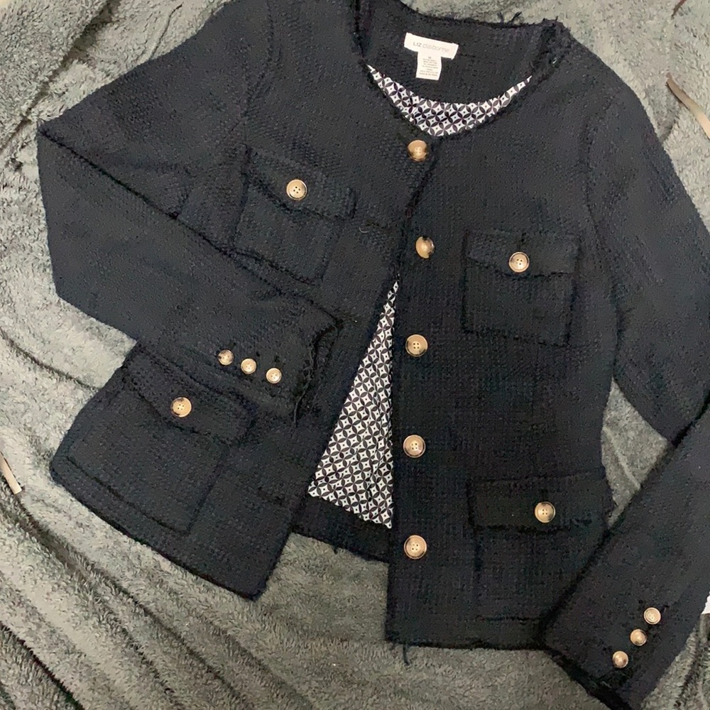 Lined, waist length blazer